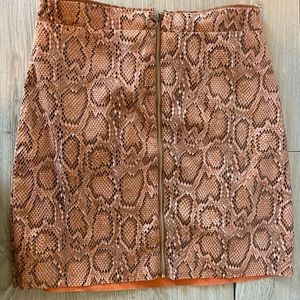 Express Snake-print Skirt